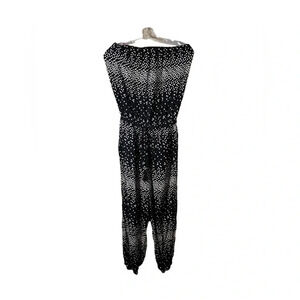 Blue Island Jumpsuit Boho Tropical Vacation Size Small